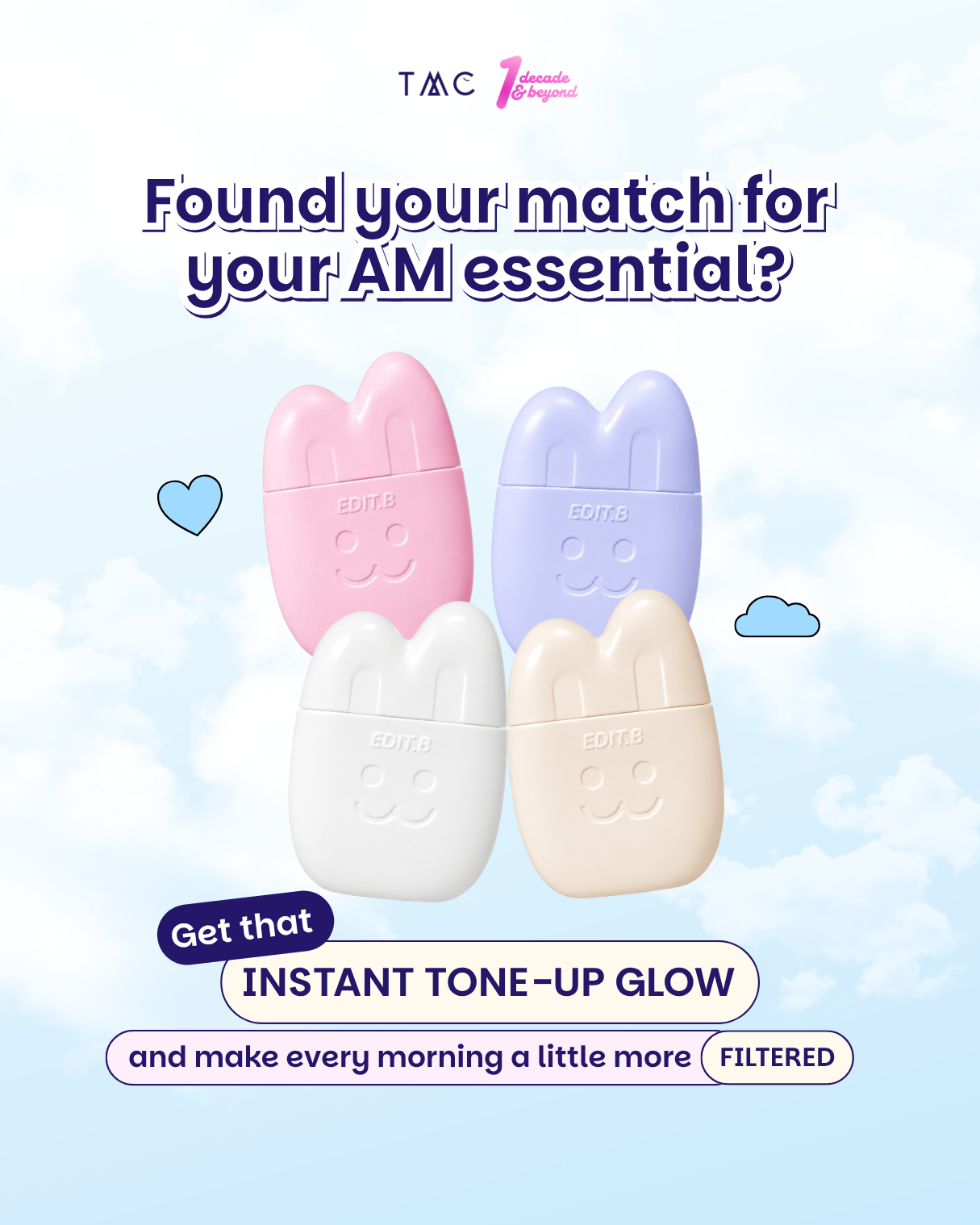 EDIT.B BARE BUNNY TONE FILTER SUN CREAM