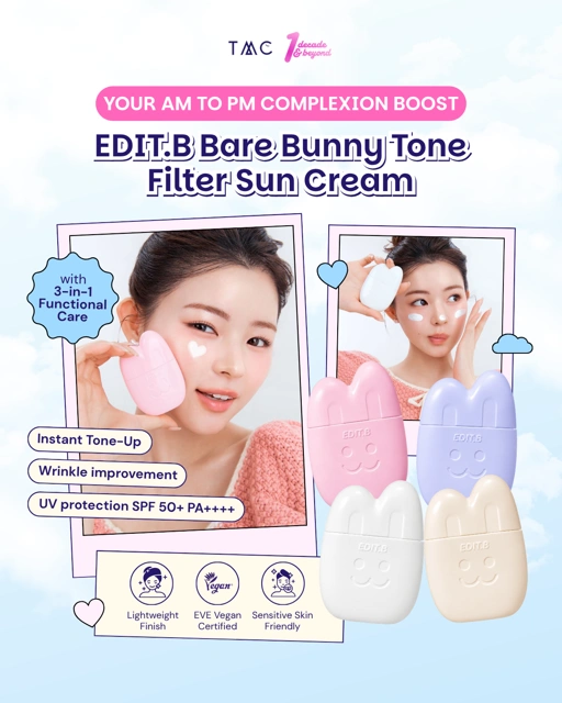 EDIT.B BARE BUNNY TONE FILTER SUN CREAM