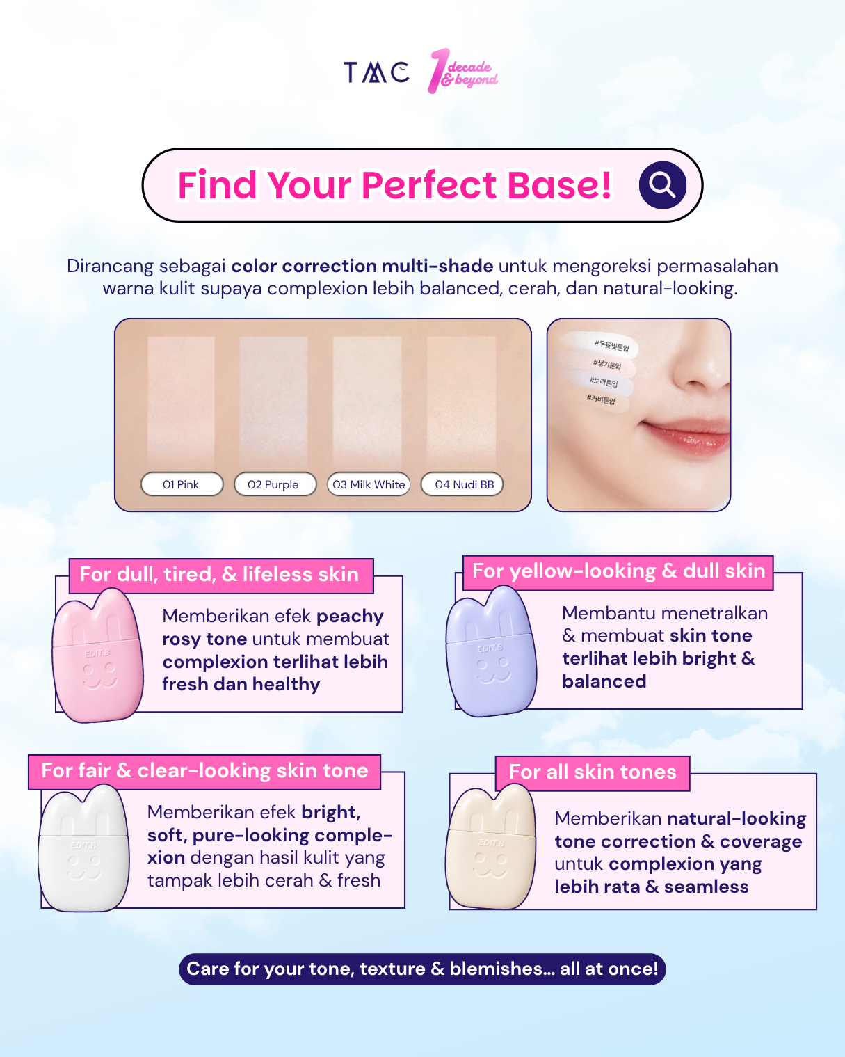 EDIT.B BARE BUNNY TONE FILTER SUN CREAM