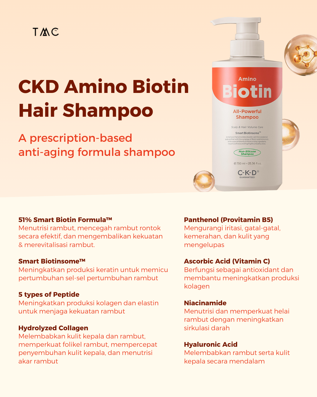 CKD Guaranteed Amino Biotin Hair Care