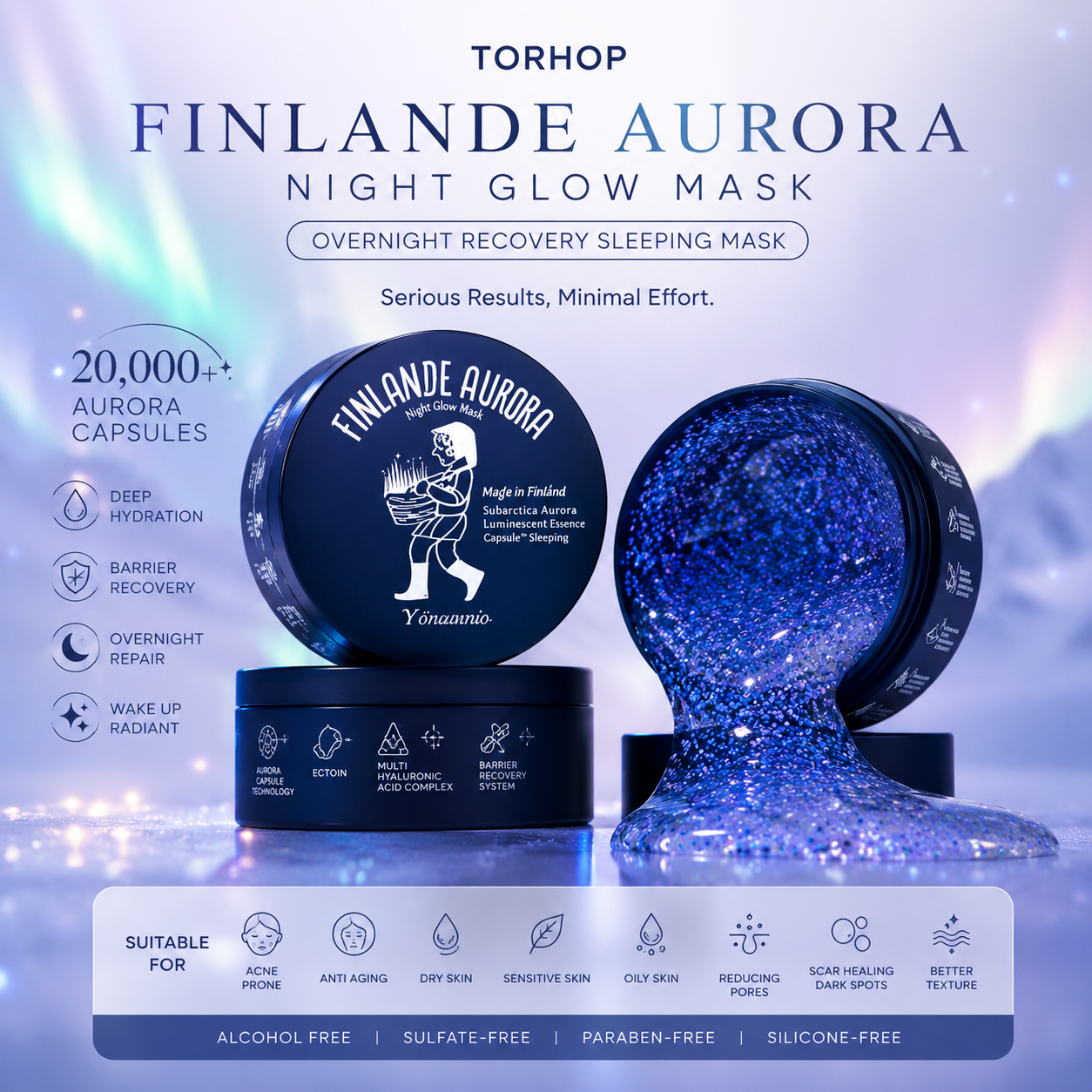{Newly Launching} TORHOP FINLANDE AURORA NIGHT GLOW MASK