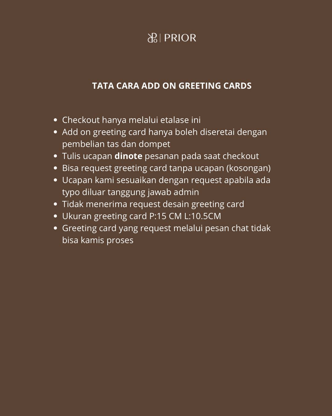 GREETING CARD PRIOR