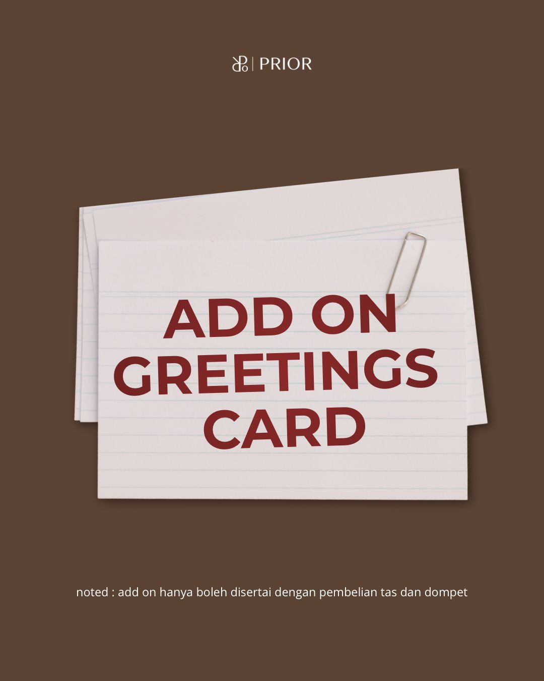 GREETING CARD PRIOR