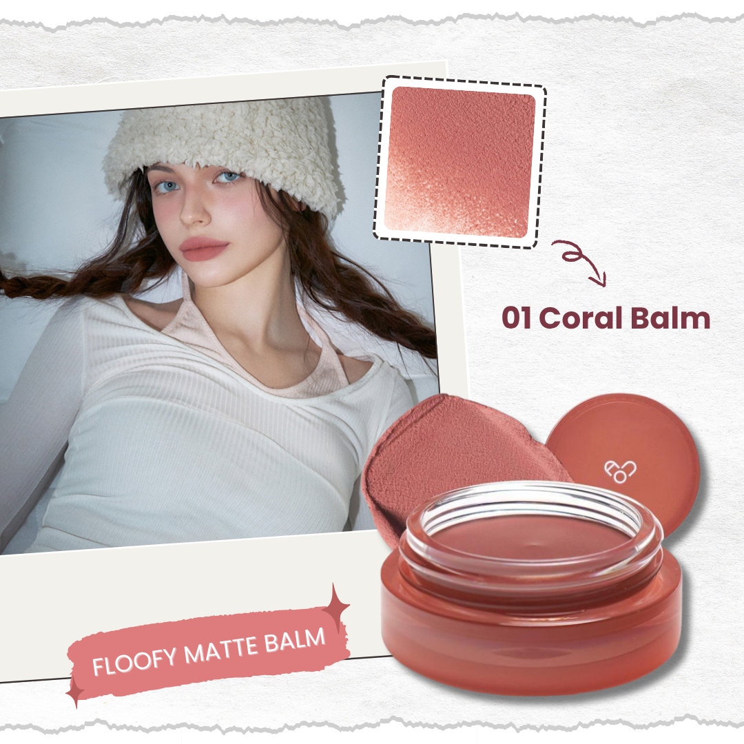 AOU Floofy Matte Balm ลิปแมตต์เนื้อกำมะหยี่ ช่วยเบลอริมฝีปาก