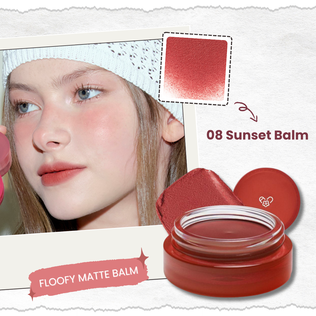 AOU Floofy Matte Balm ลิปแมตต์เนื้อกำมะหยี่ ช่วยเบลอริมฝีปาก