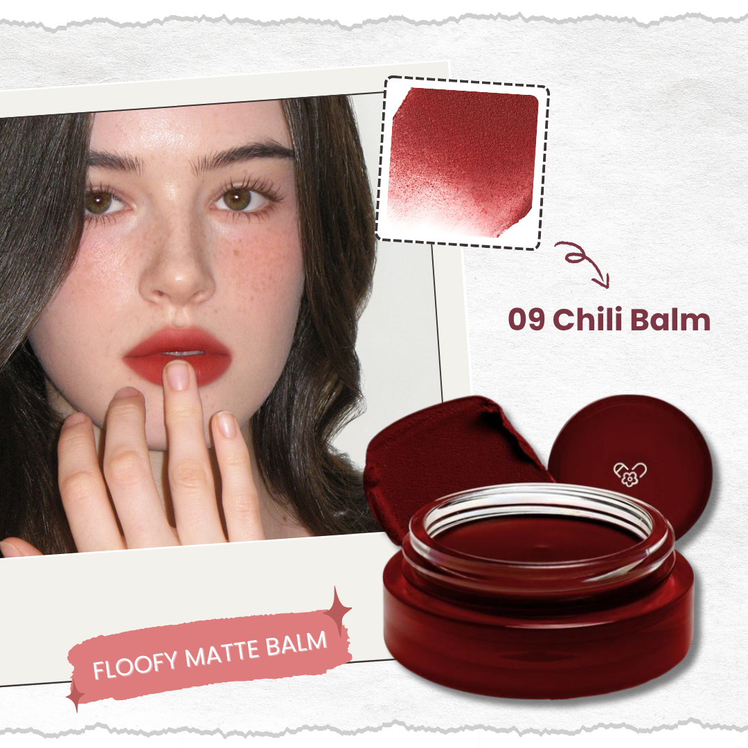 AOU Floofy Matte Balm ลิปแมตต์เนื้อกำมะหยี่ ช่วยเบลอริมฝีปาก