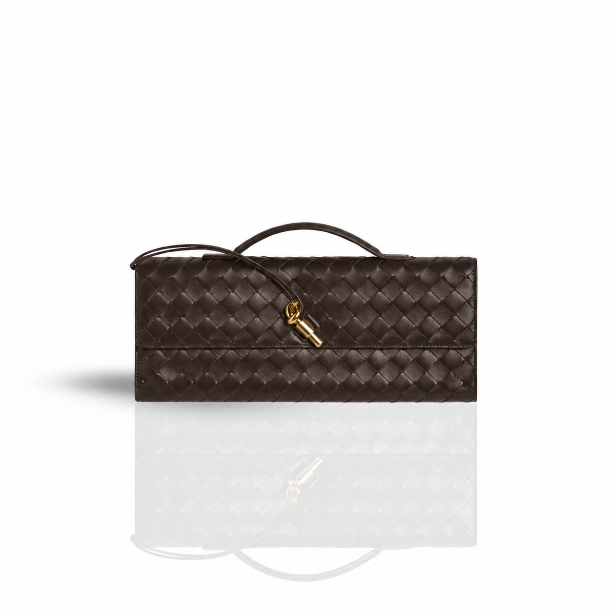 ANDANTE WOVEN CLUTCH EBONY