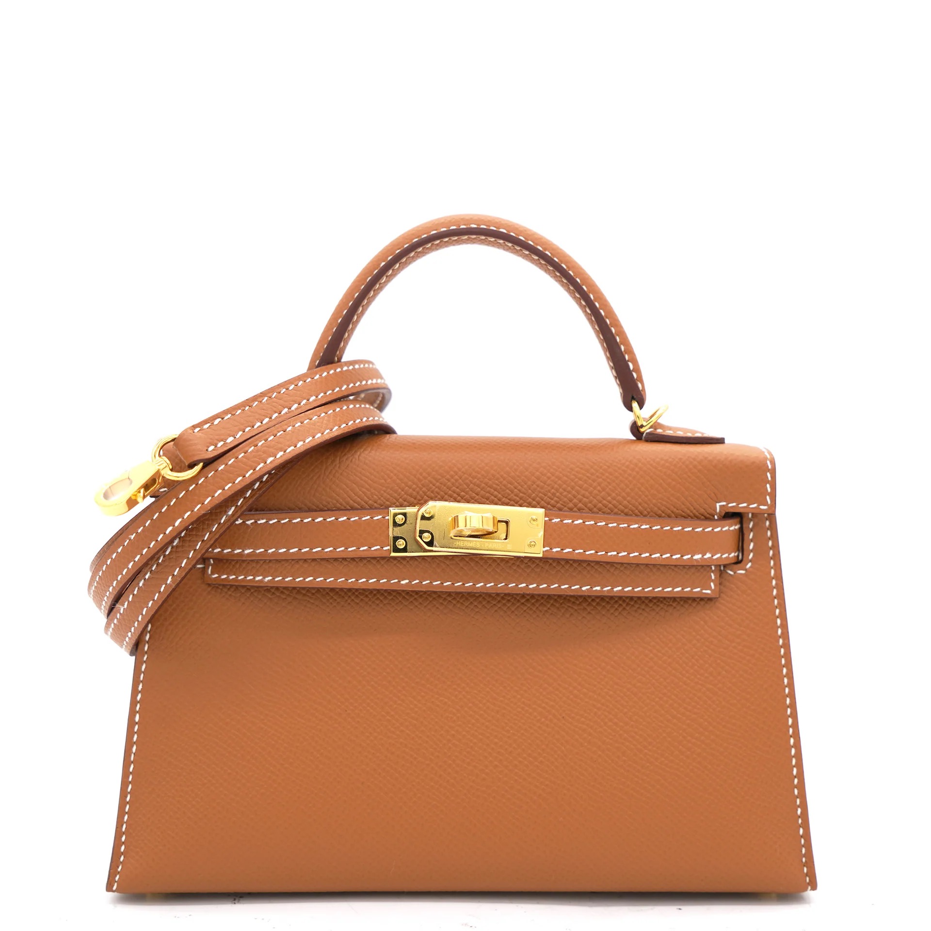 MINI CALLIE 19 GOLD IN EPSOM LEATHER