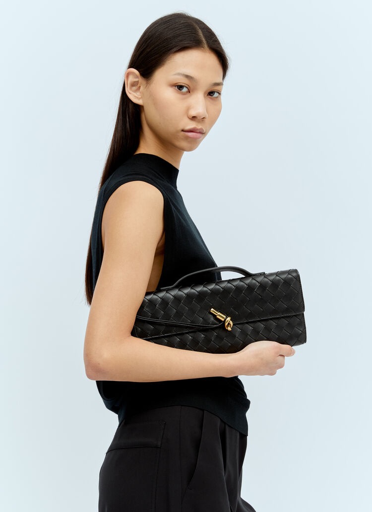 ANDANTE WOVEN CLUTCH BLACK