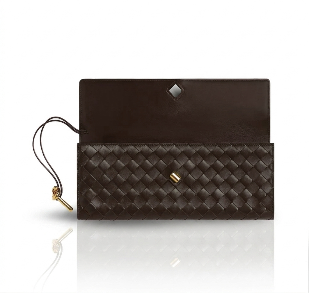 ANDANTE WOVEN CLUTCH EBONY