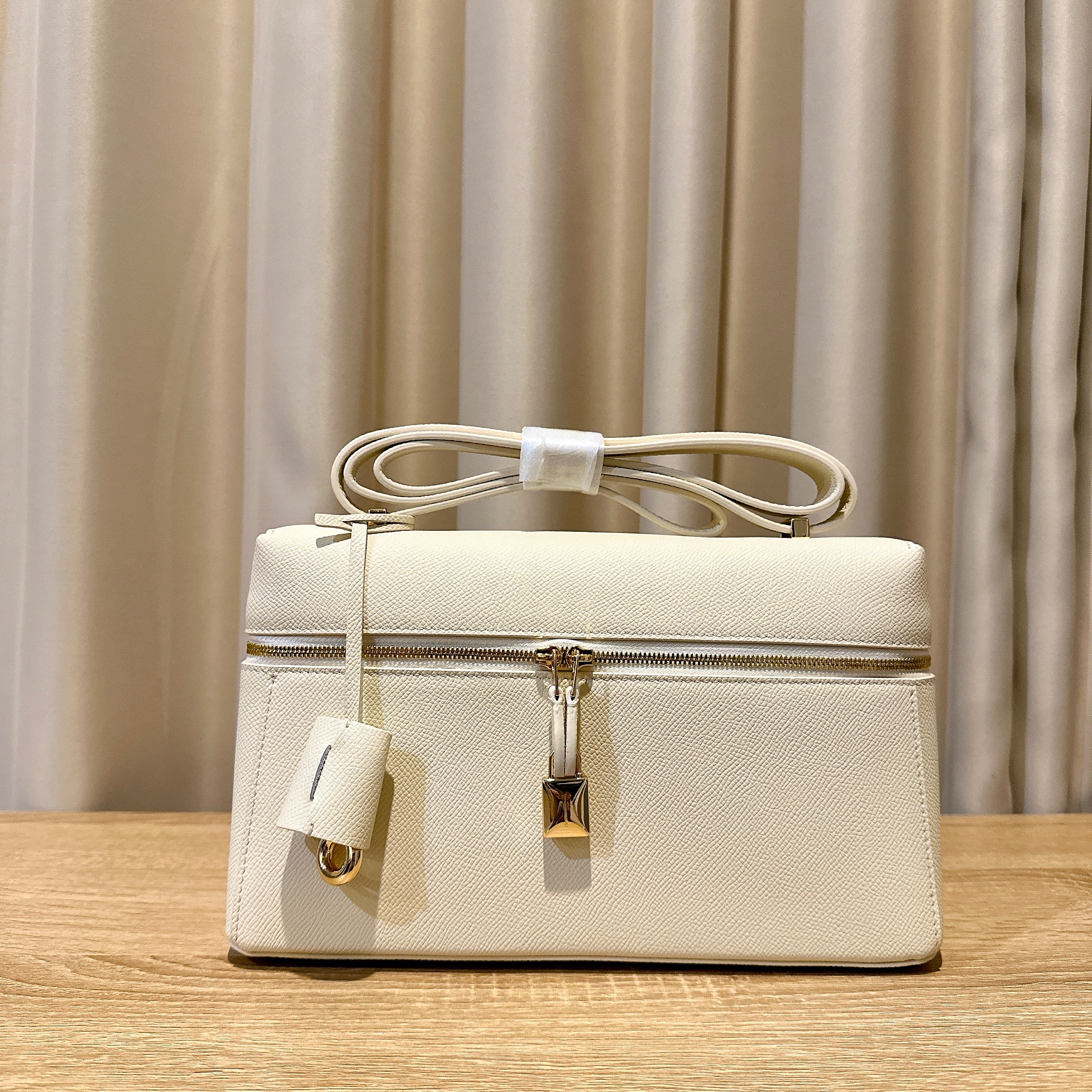 LOUI BEIGE SLING 27 TEXTURED LEATHER