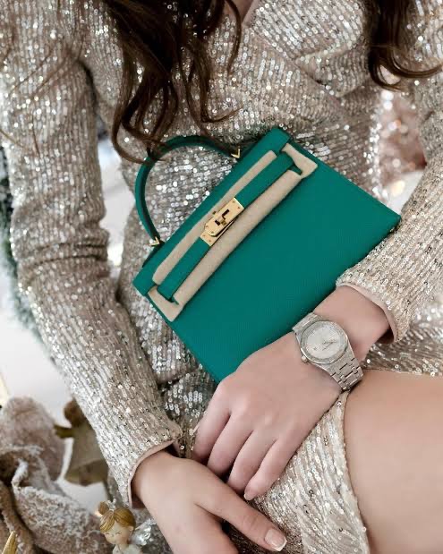 [HOLIDAY SERIES] MINI CALLIE 19 VERT JADE IN EPSOM LEATHER