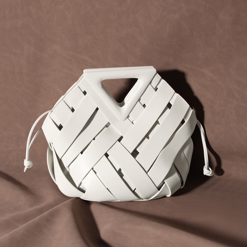 DOLCE WOVEN TOP HANDLE BAG (COW SKIN)