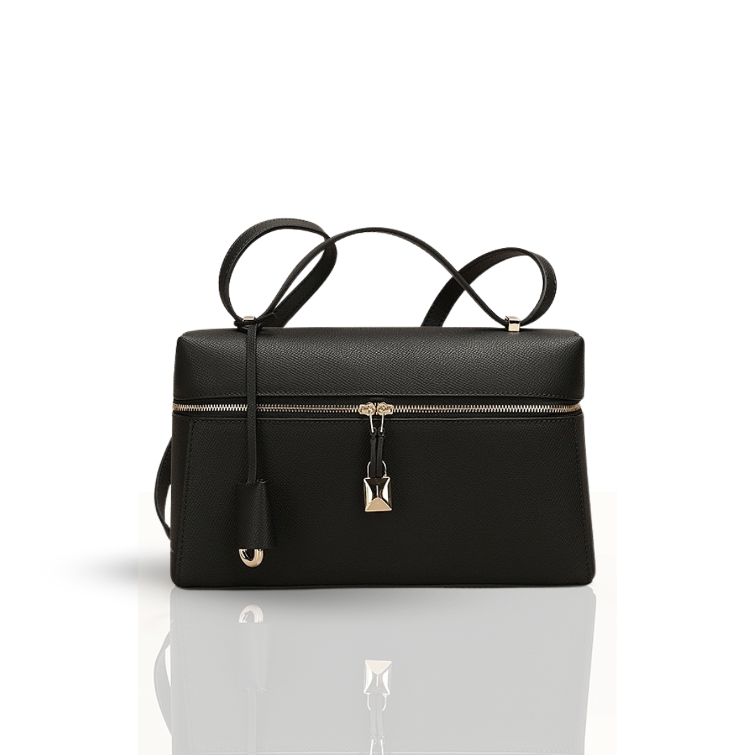 LOUI BLACK 27 IN TEXTURED LEATHER