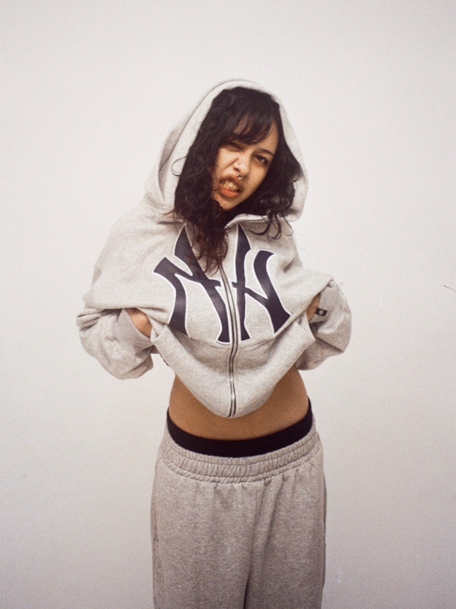 VANE DOUBLE-HOOD "VN" ZIP HOODIE