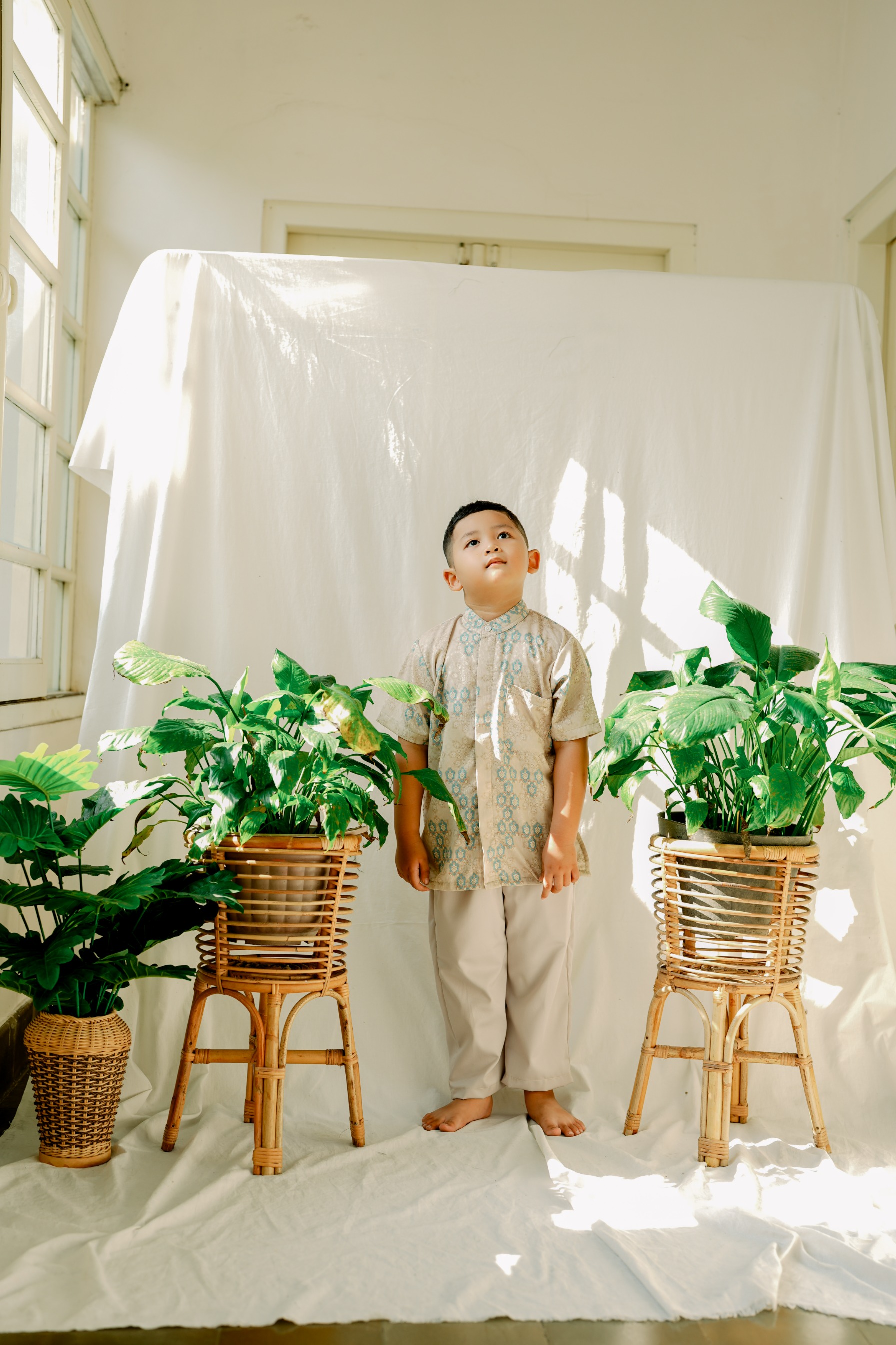 Seroeni Sarimbit Koko Anak Katun Dobby – Baju Koko Anak Lengan Pendek