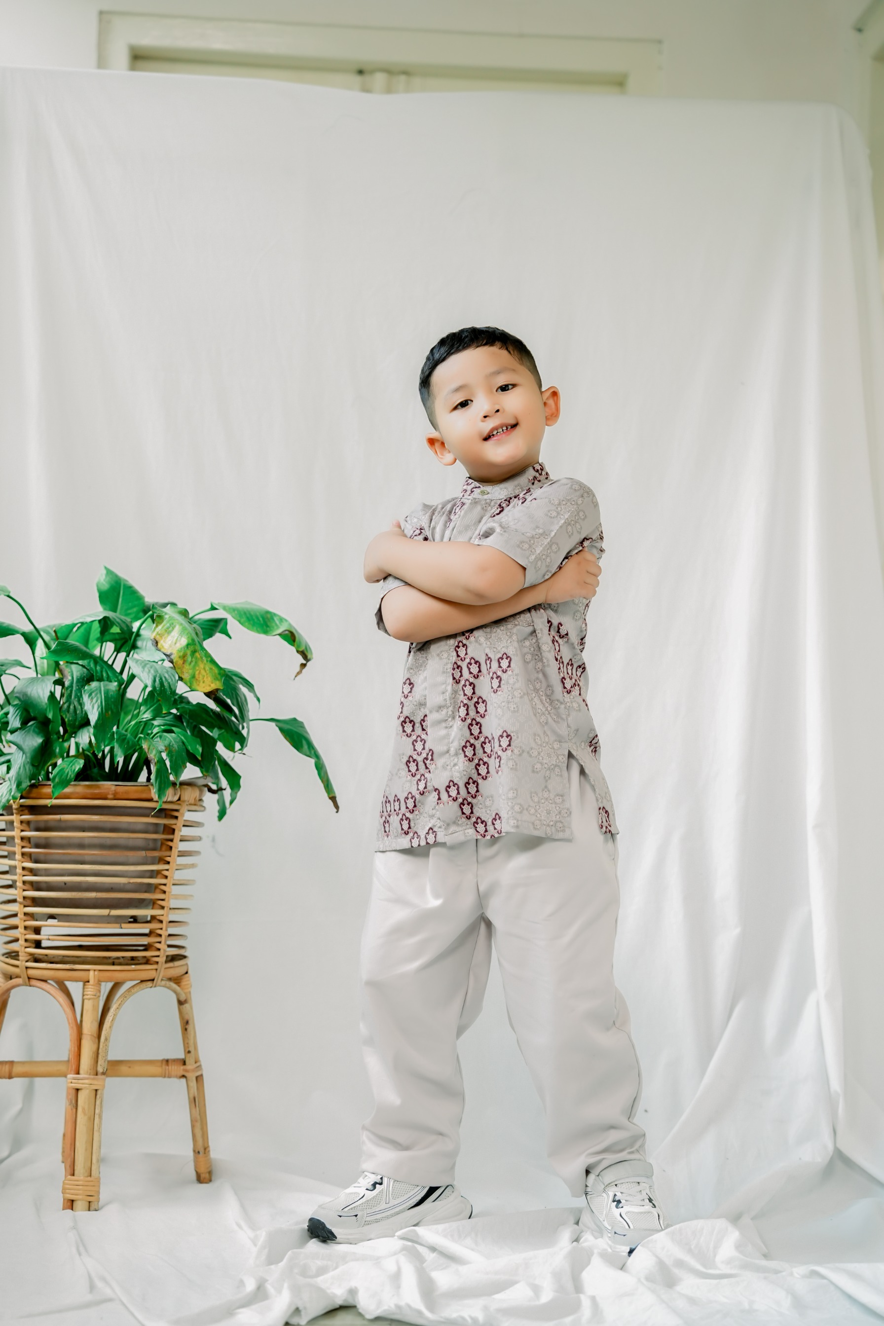 Seroeni Sarimbit Koko Anak Katun Dobby – Baju Koko Anak Lengan Pendek