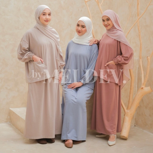 Image of ByMeldev Ghani Terry Set Nonbusui Busui Bumil Friendly