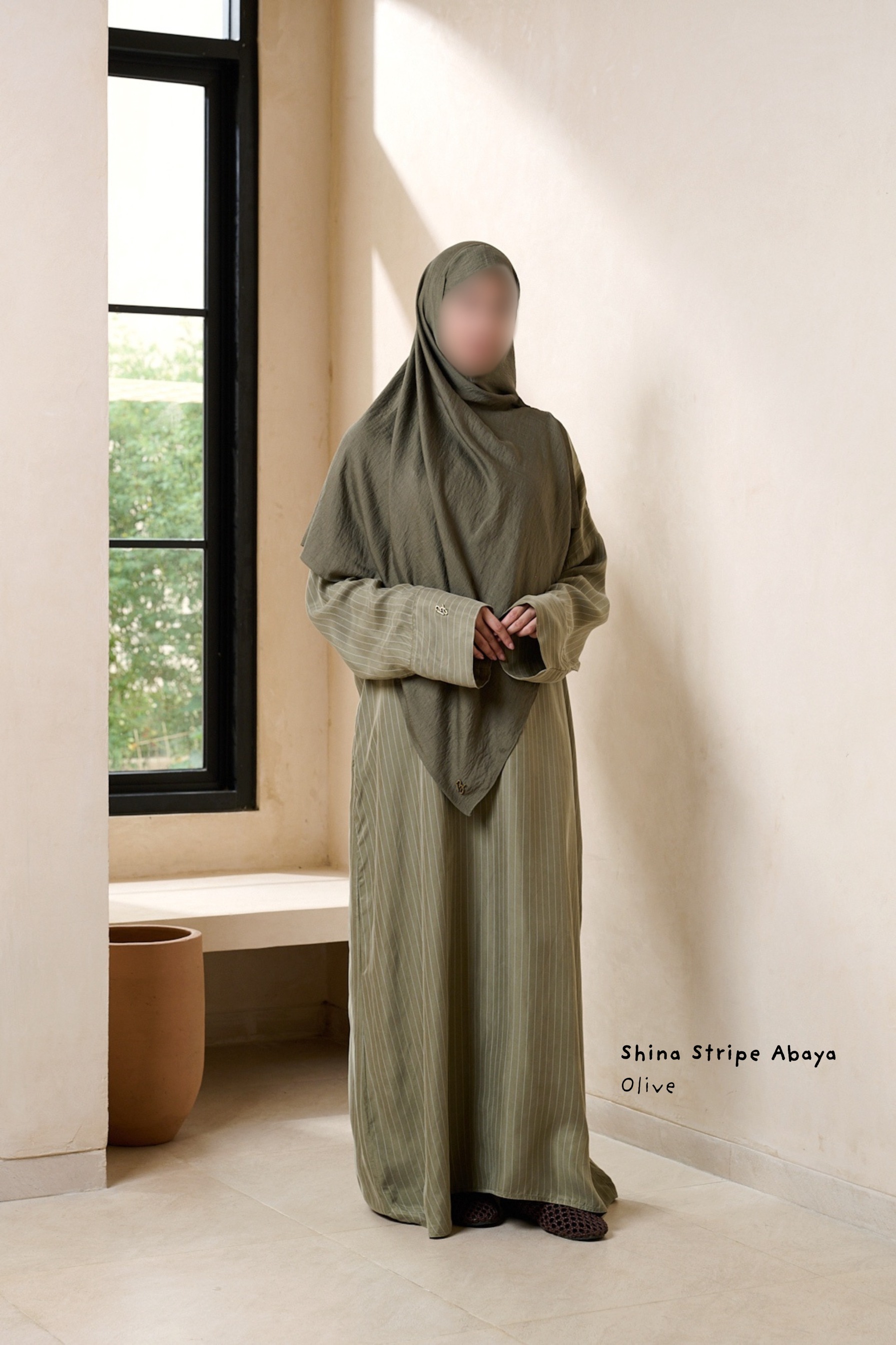Shina Stripe Abaya 