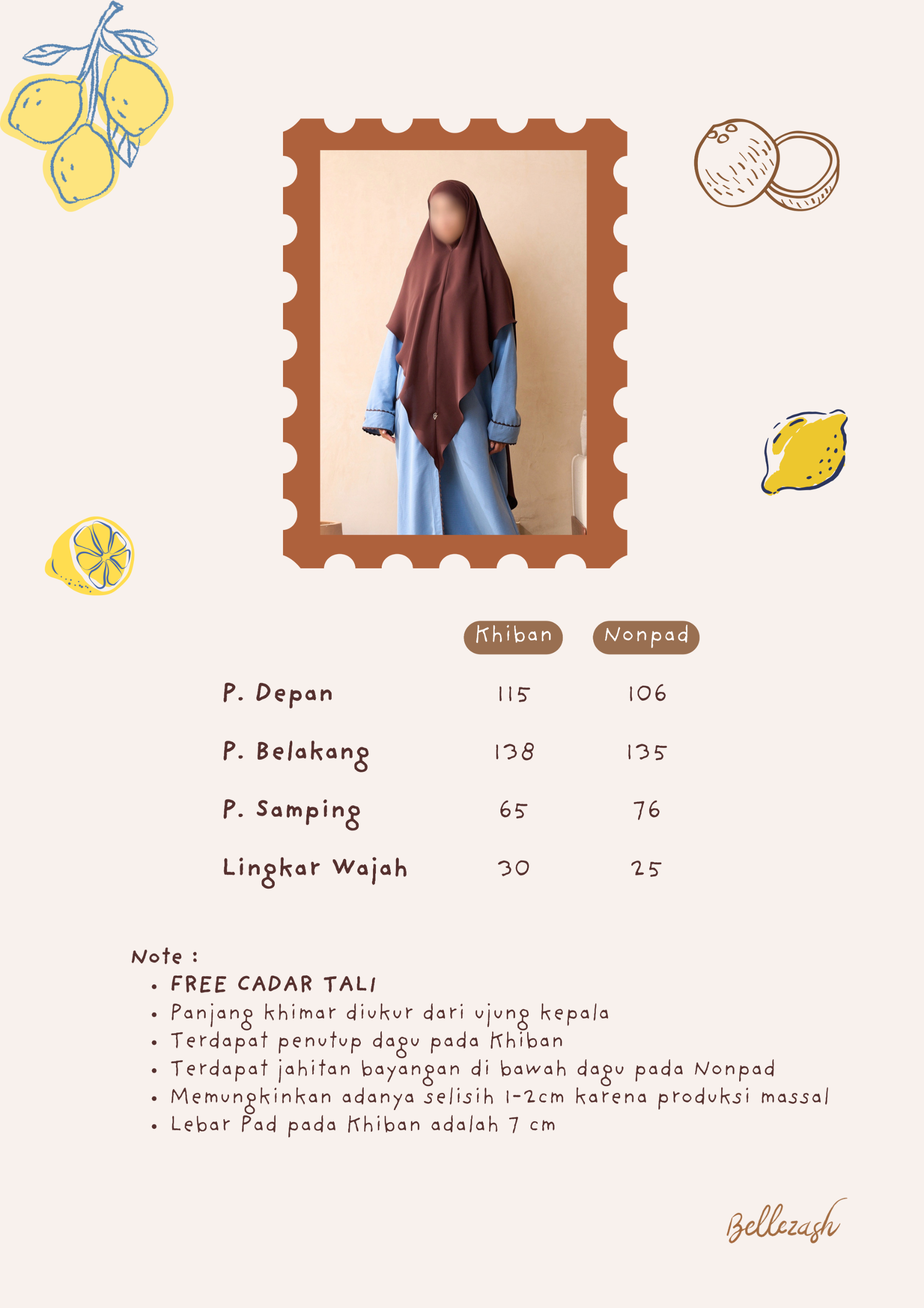Belle Khimar (Mazen Anti Uv)