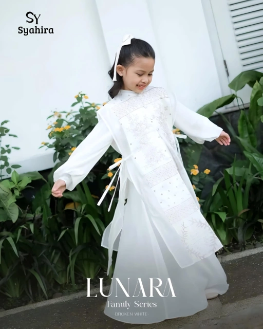 Image of Lunara Series Kids Girl Broken White 