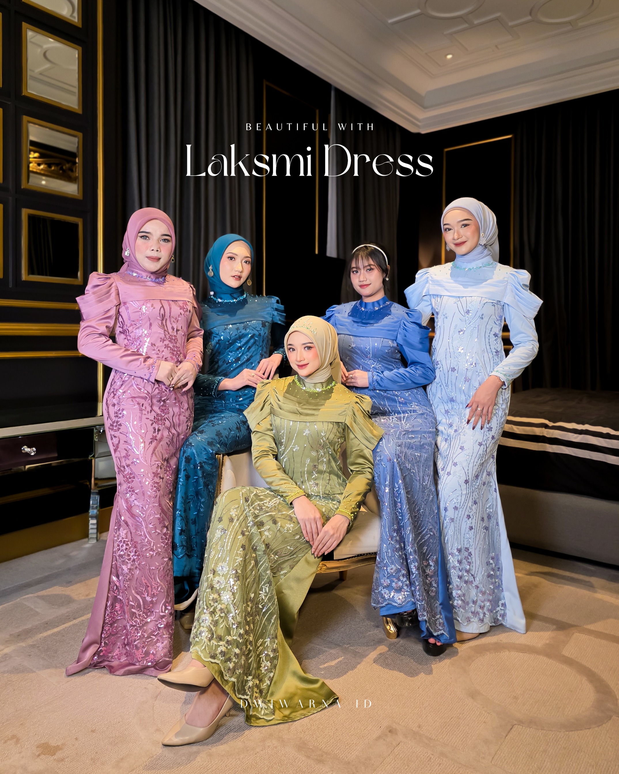 Laksmi Dress Brukat Mermaid Payet by dwiwarna.id