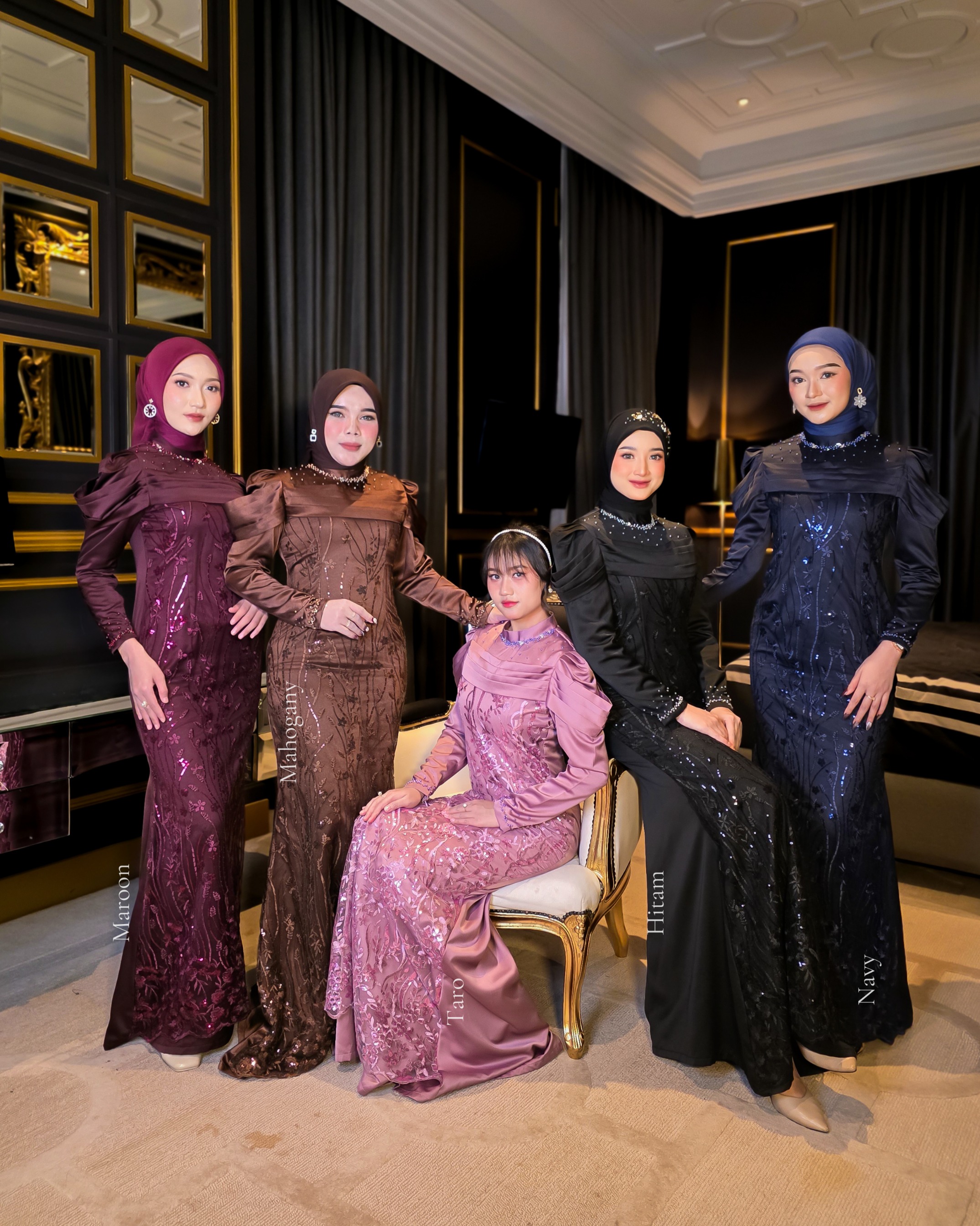 Laksmi Dress Brukat Mermaid Payet by dwiwarna.id