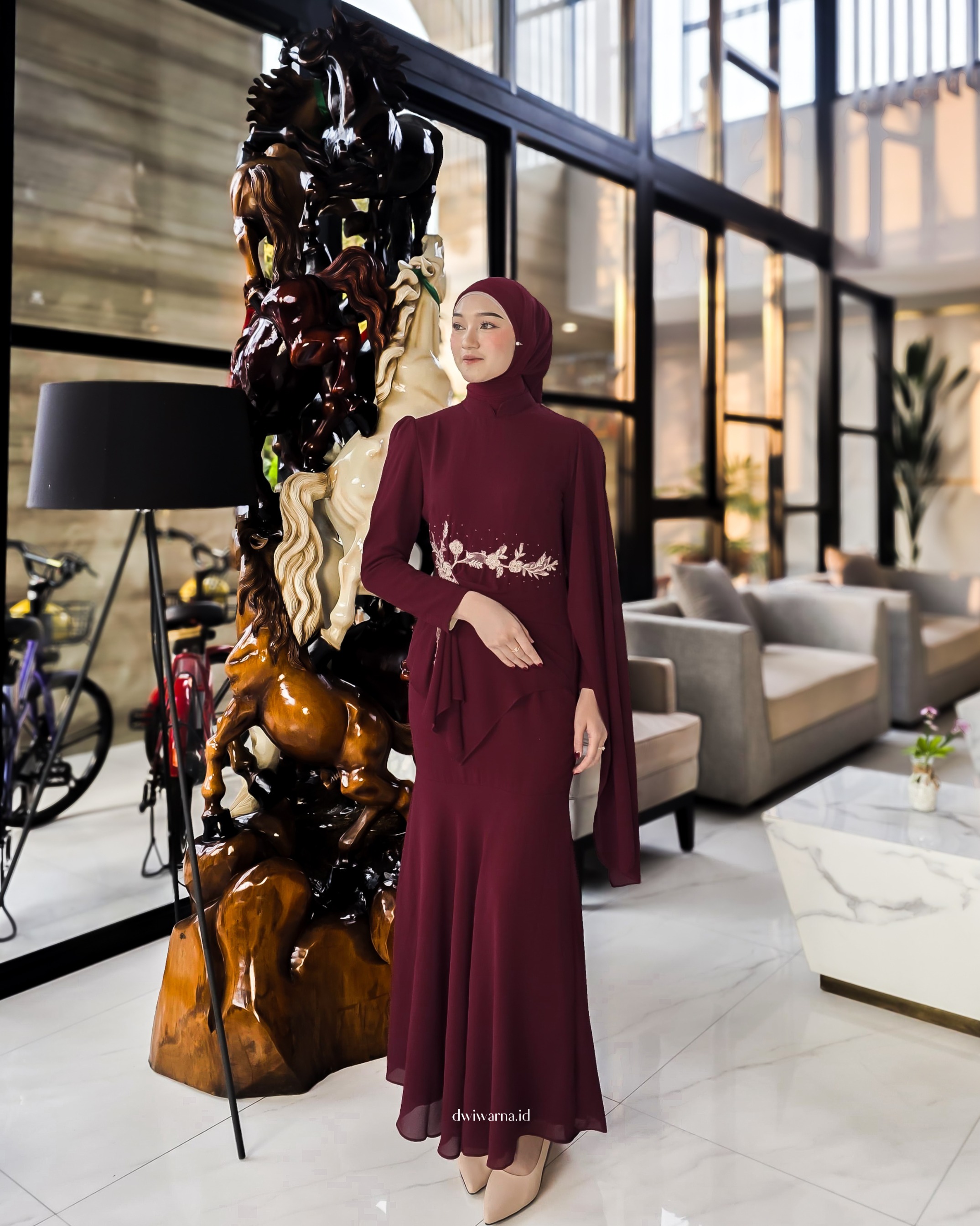 Allora Dress Kondangan Mermaid Melayu by dwiwarna.id