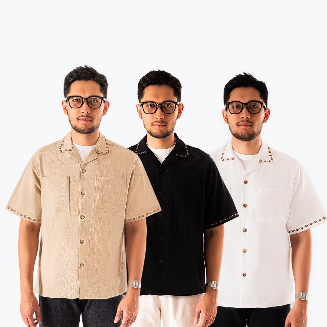 Dune Bowling Shirt SS Earth Tones