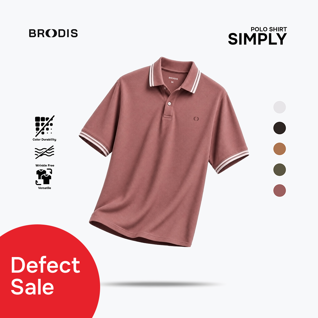 Defect Sale Simply Polo Shirt Earth Tones