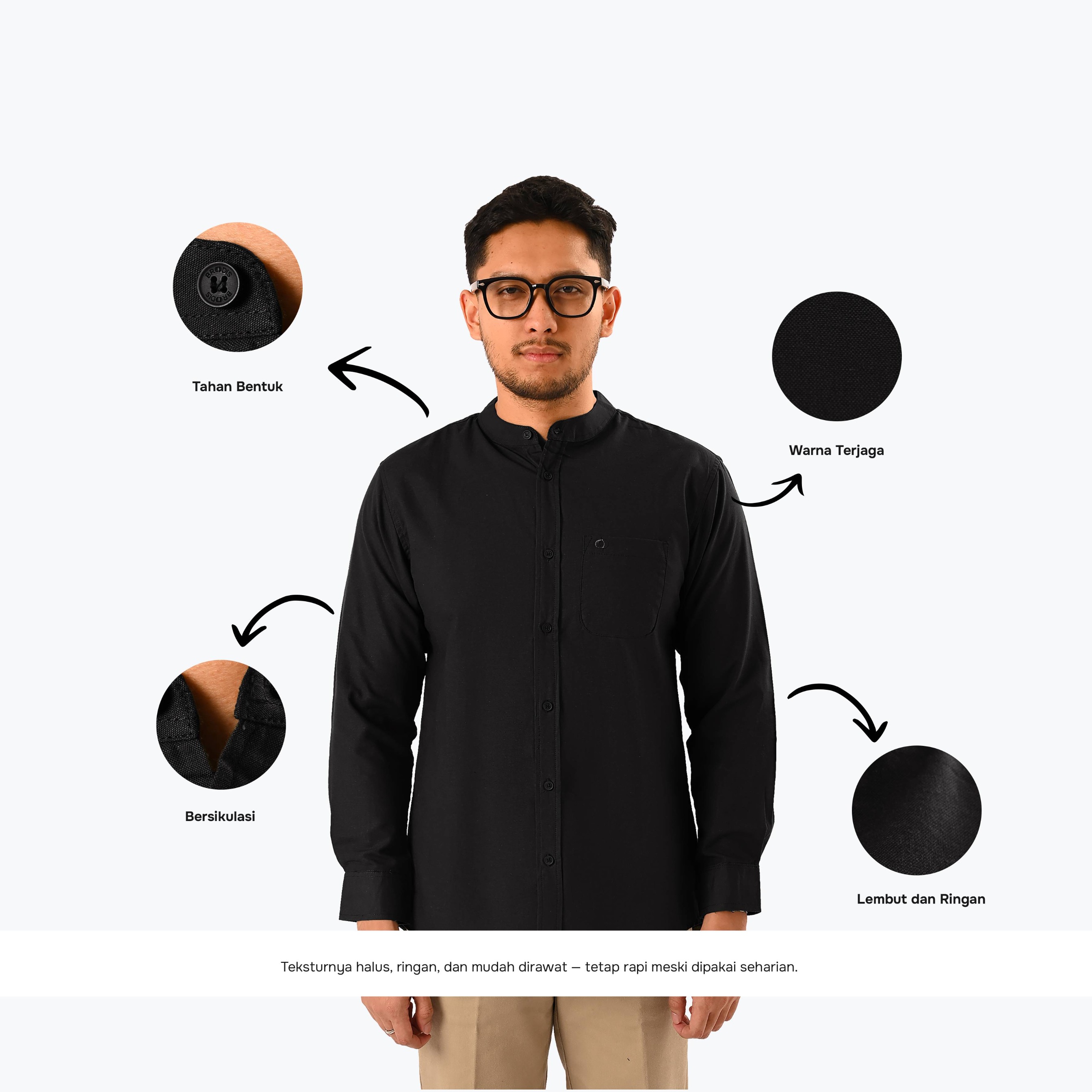 Cozy Shanghai Shirt LS Dark Tones