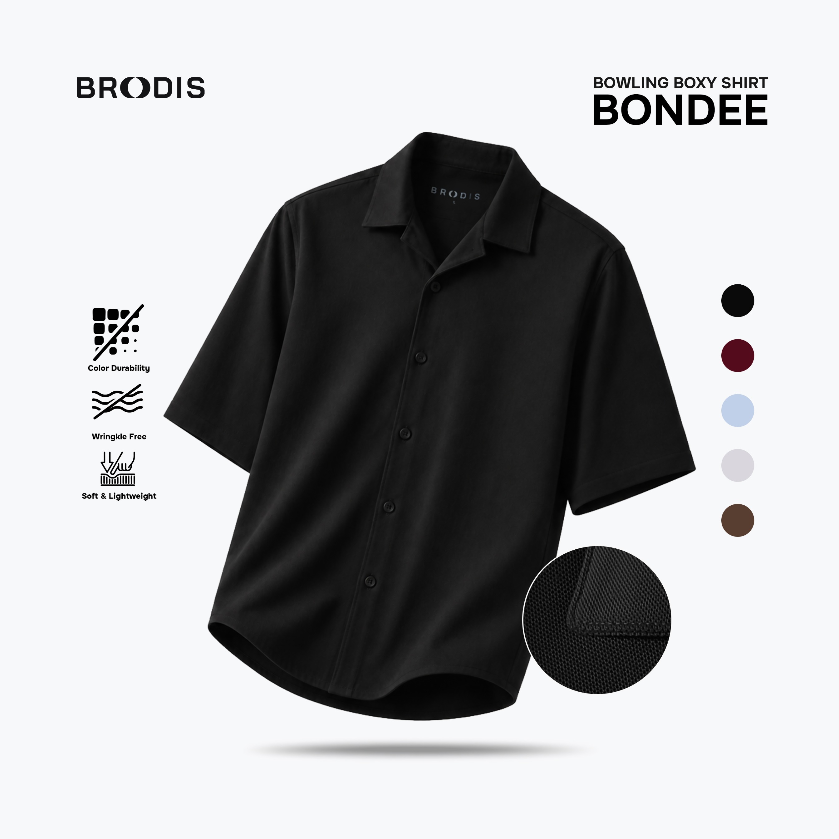 Bondee Bowling Shirt SS Dark Tones