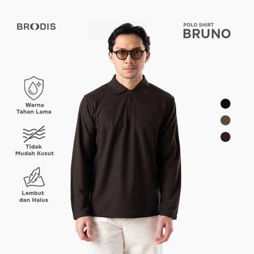 Bruno - Zipper Active Pique Polo Shirt