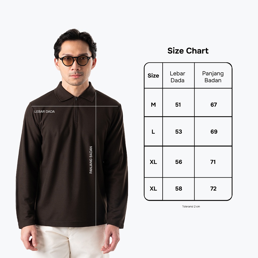 Bruno - Zipper Active Pique Polo Shirt