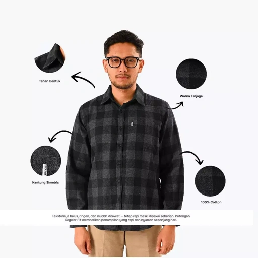 Flannel shirt LS Canbera series