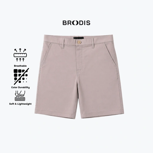 Broodis - Celana Pendek Pria Adem Anti Panas Stretch Nyaman Harian Short Flex - Earth Tones