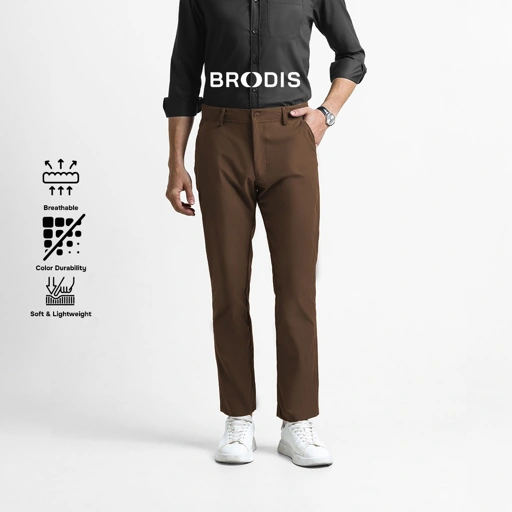 Image of Broodis Celana Panjang Pria FLEX Chino Pants Long Classy - Coffee