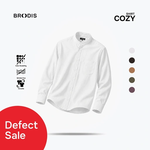 Defect Sale Cozy Shanghai Shirt LS White