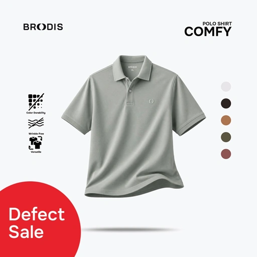 Defect Sale Comfy Polos shirt Pastel Tones