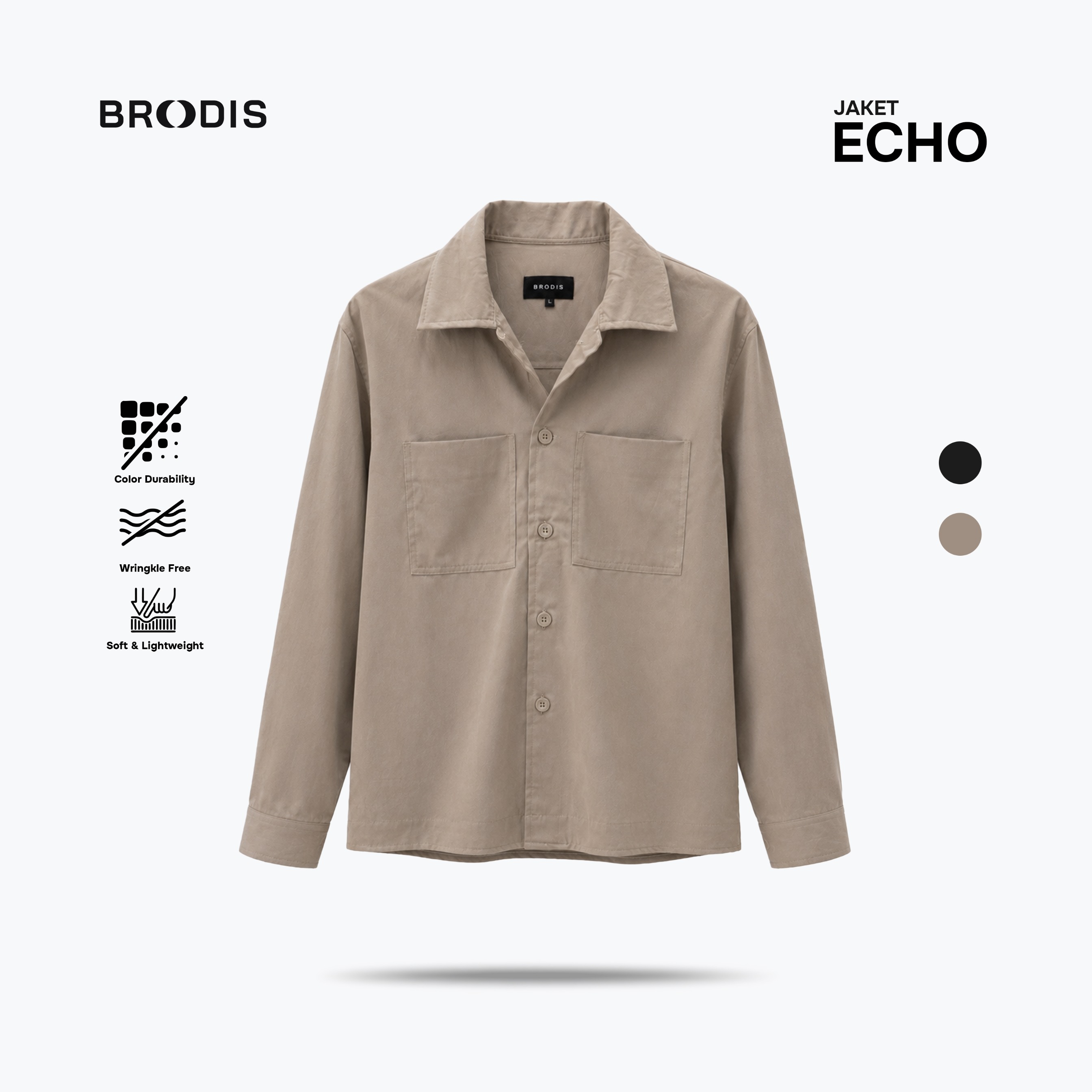 Echo Shacket Jaket Dark Tones