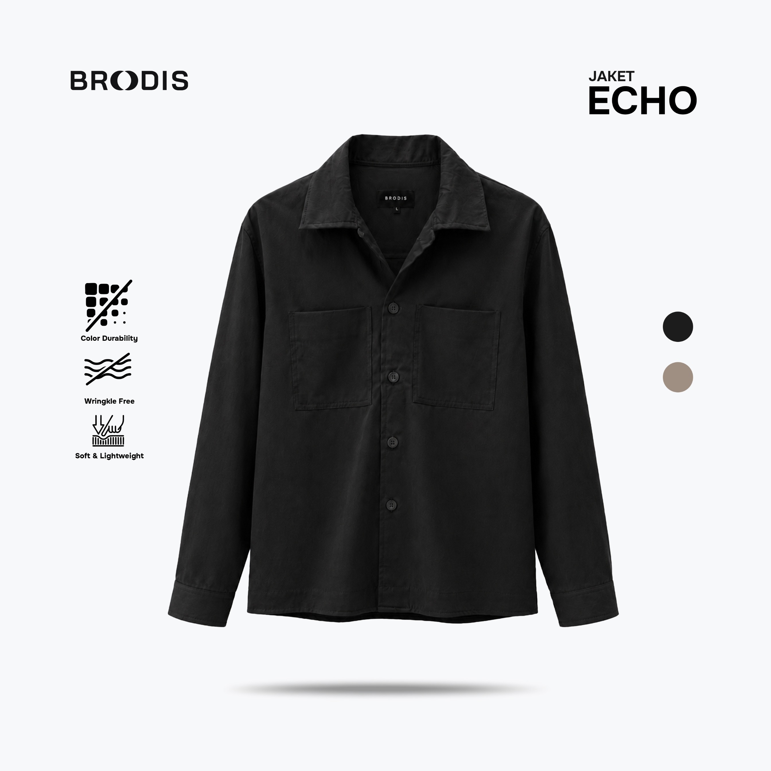 Echo Shacket Jaket Dark Tones