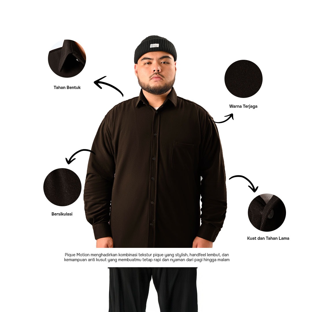 Softee Shirt Big Size LS Dark Tones