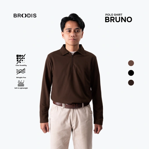 Bruno Polo Zipper Active Dark Tones
