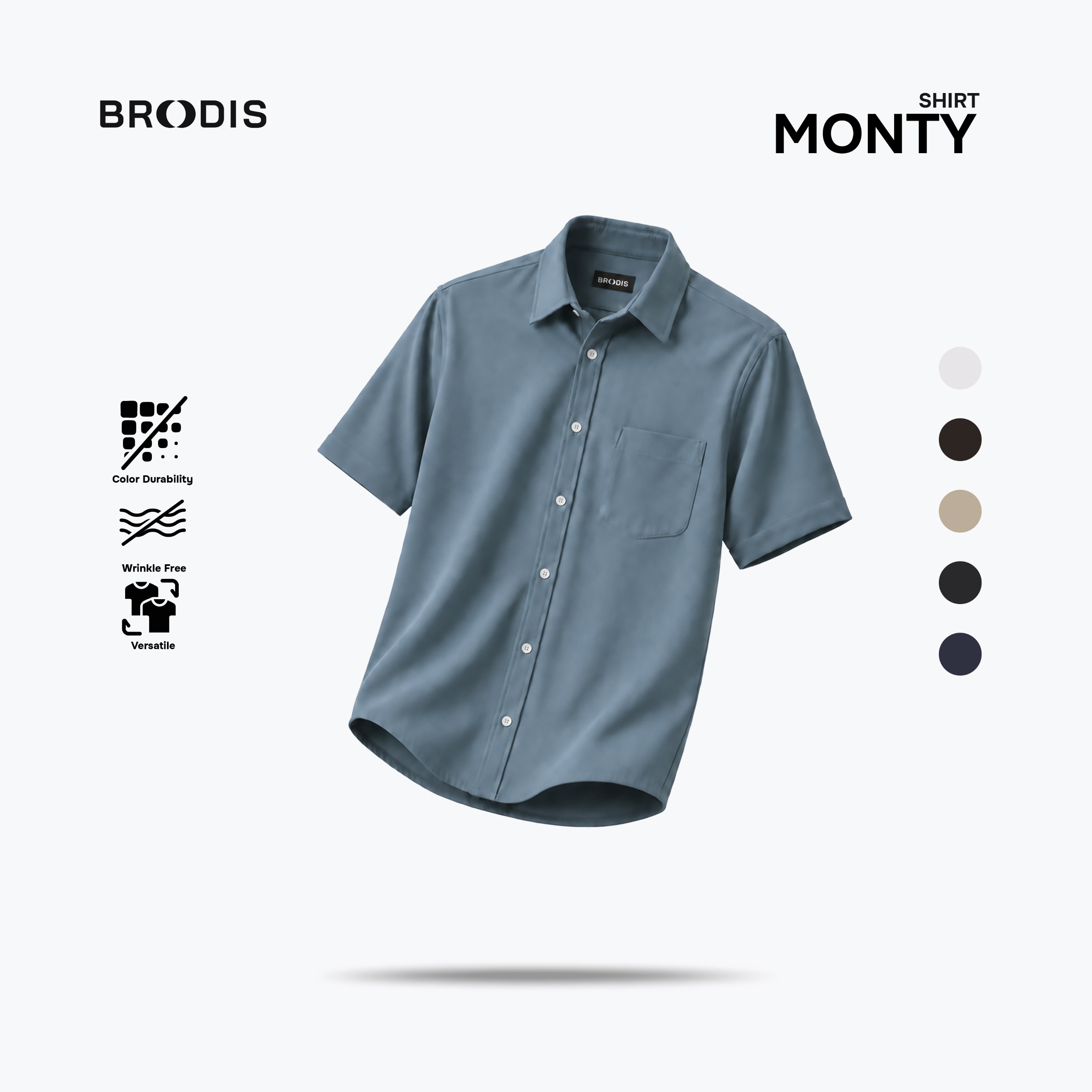 Monty Shirt SS Pastel Tones