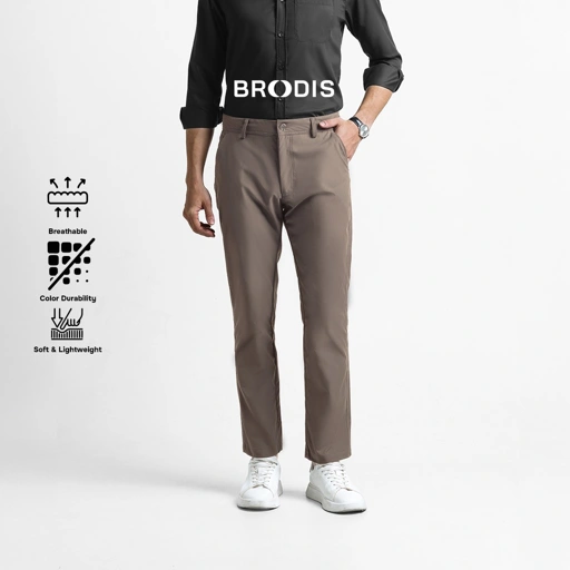 Image of Broodis Celana Panjang Pria FLEX Chino Pants Long Classy - Mocca