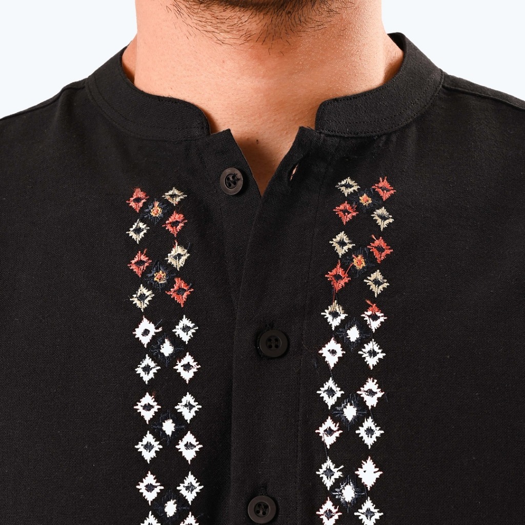 Nazir Shanghai shirt LS Dark Tones