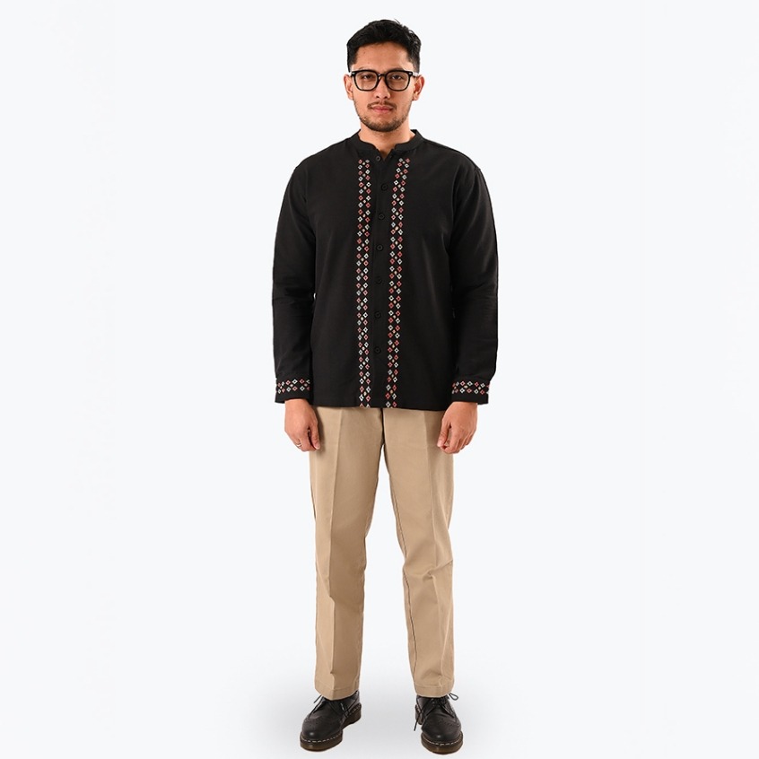 Nazir Shanghai shirt LS Dark Tones