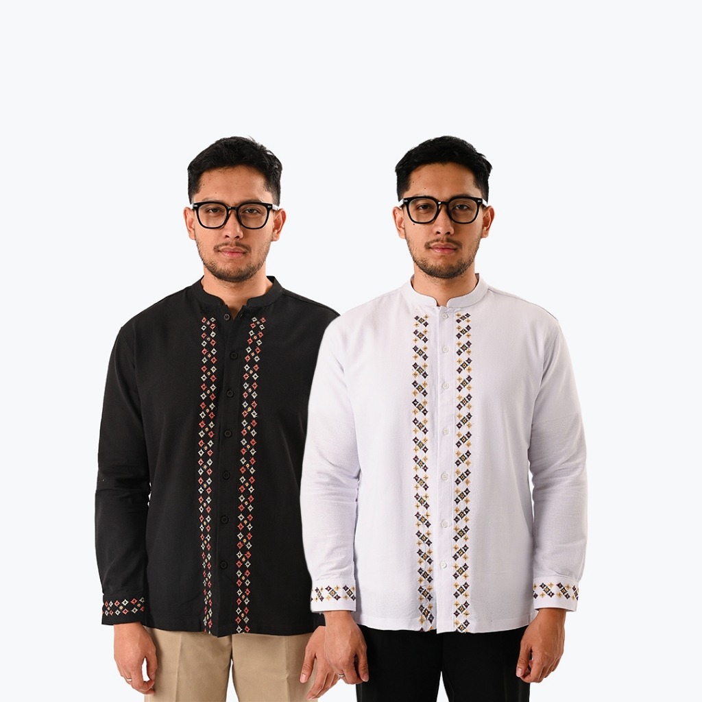 Nazir Shanghai shirt LS Dark Tones
