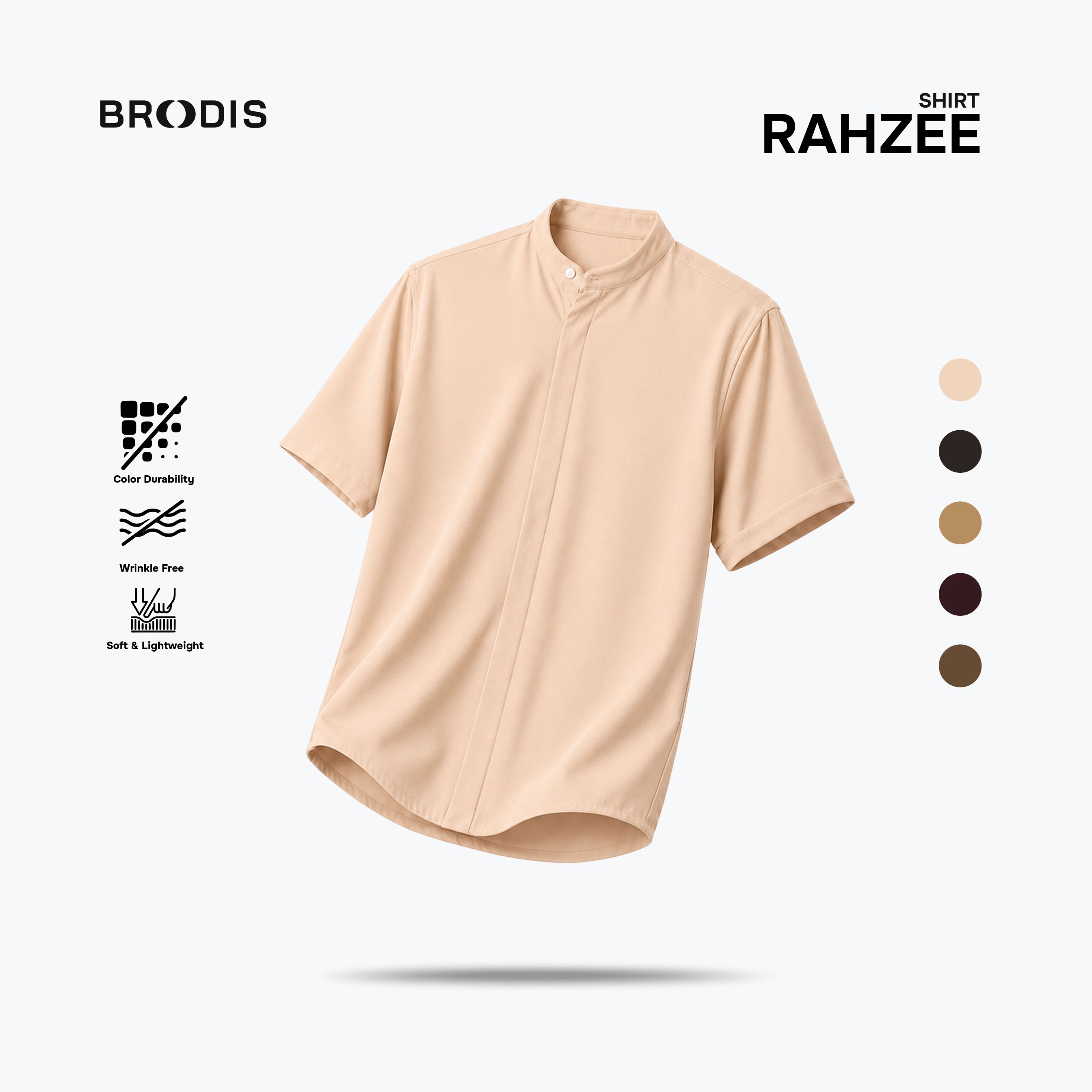 Rahzee Shanghai Shirt SS Earth Tones