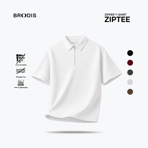Ziptee Polo Shirt Earth Tones